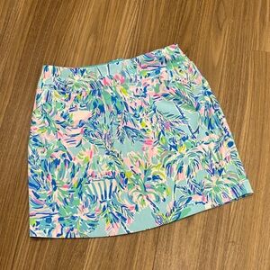 Lilly Pulitzer Blue and Pink Golf Skirt